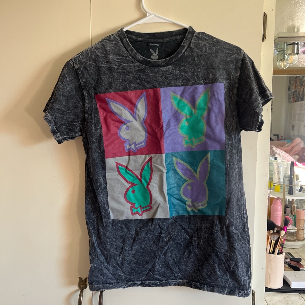 Gray playboy t shirt. Size small.